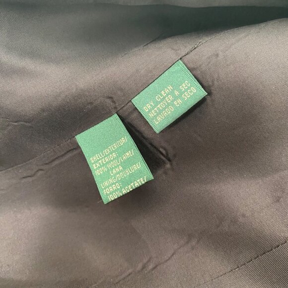 Ralph Lauren Jacket Blazer Wool Herringbone Gray - Picture 7 of 15